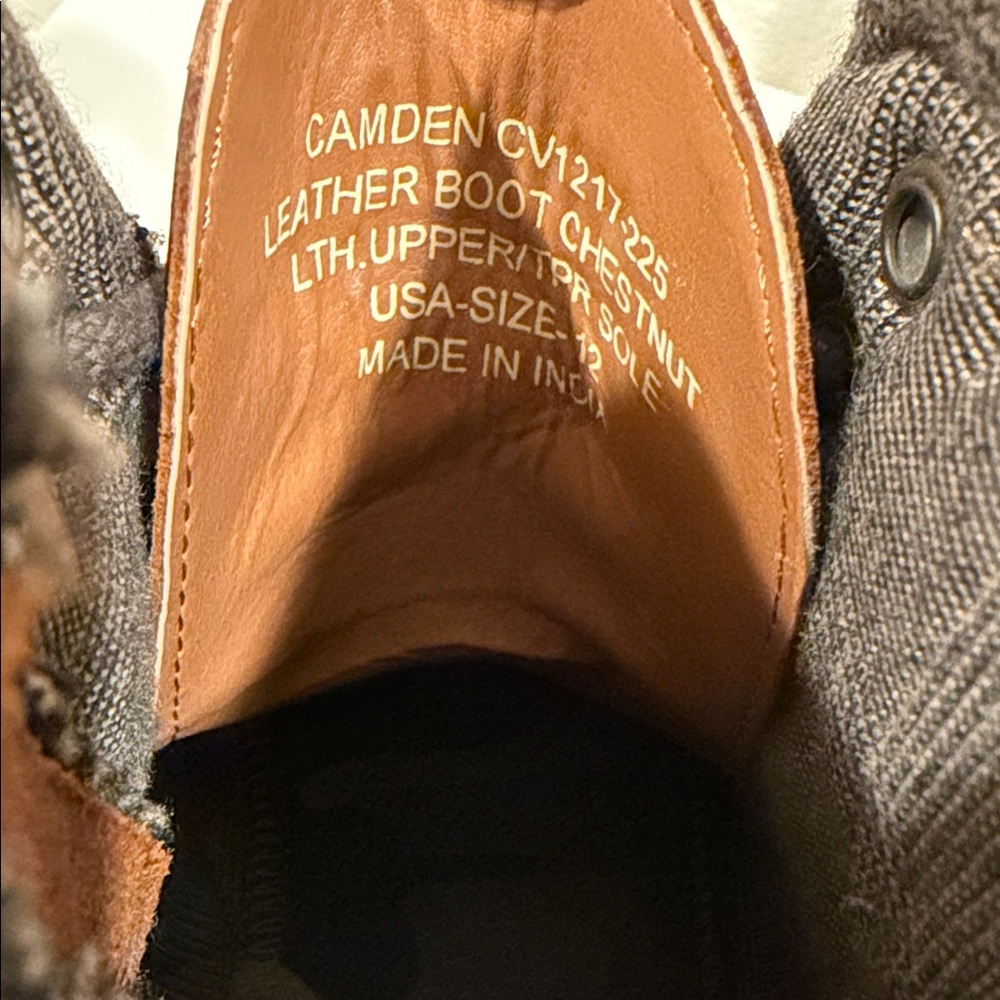Crevo Brown Leather Lace-Up Boots - Picture 3 of 4